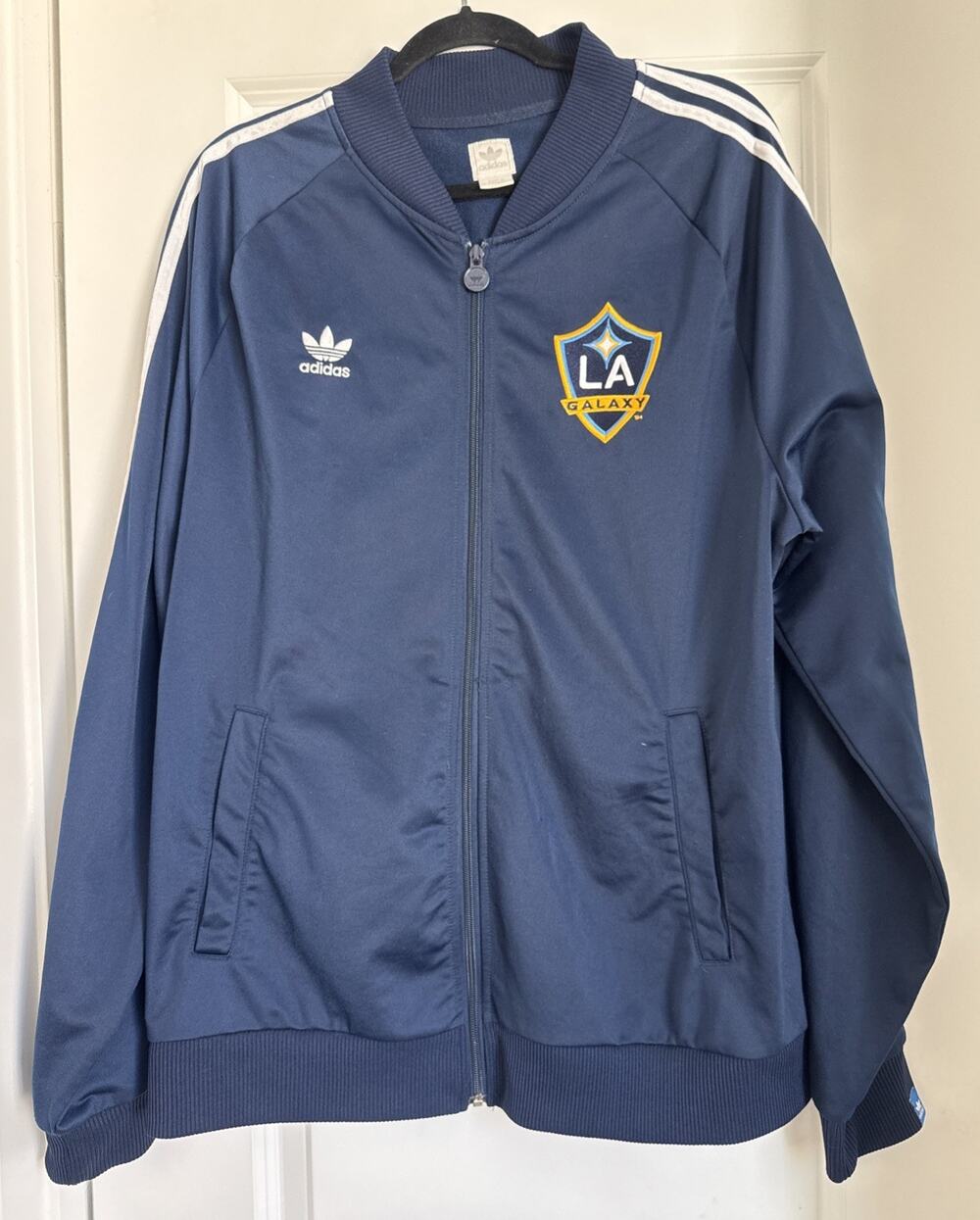 Adidas La Galaxy MLS TrackJacket Navy Blue Size Men’s Size XL